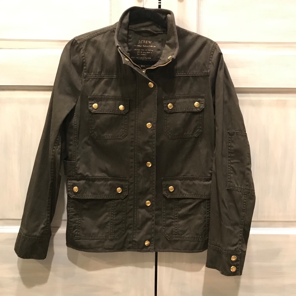 J.Crew Jacket with Gold Detail! Size Small